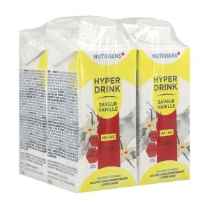 NUTRISENS HYPERDRINK HP HC 2 KCAL Denrée alimentaire destinée à des fins médicales spéciales, vanille, 200 ml x 4