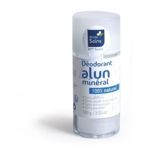 Prim'Soins Déodorant Alun naturel 100% naturel - stick 100 g