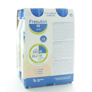 FRESUBIN DB DRINK (BOUTEILLE 200 ML) PRALINE X 4 UNITES
