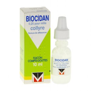 BIOCIDAN (bromure de céthéxonium) collyre 10 ml en ampoule compte-gouttes
