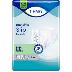 TENA SLIP BARIATRIC SUPER Change complet hypoallergénique, sans latex, pour incontinence urinaire, XXXlarge (ref. 61391), sac 8