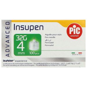 INSUPEN ADVANCED Aiguille pour stylo injecteur d'insuline, G32 x 4 mm, bt 100