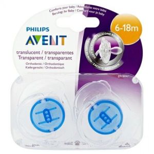 Philips Avent Sucette Transparente 6-18 Mois Sans Bpa 2