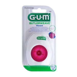 GUM BUTLERWEAVE Fil dentaire ciré, unité