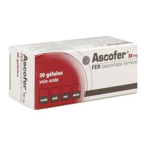 ASCOFER Gélule 33 mg, flacon 30
