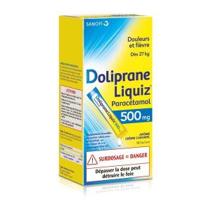 Dolipraneliquiz 500 Mg Suspension Buvable En Sachet B/12