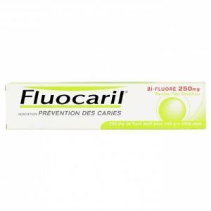 FLUOCARIL BIFLUORE 250 mg MENTHE pâte dentifrice 1 tube(s) alumino plastique