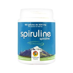Flamant vert - Spiruline - 180 gélules à 400 mg