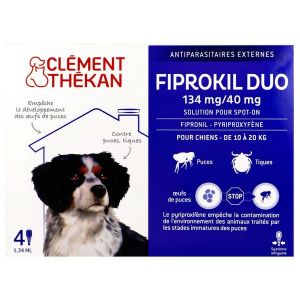 Fiprokil Duo 134Mg/40Mg Solution Pour Spot-On Pour Chiens Moyens Pipette 1,34 Ml 4