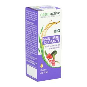 NATURACTIVE BIO HUILE ESSENTIELLE Huile essentielle de gaulthérie odorante, fl 10 ml