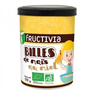Fructivia - Billes de maïs au miel BIO - pot 170 g