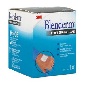 BLENDERM Sparadrap occlusif, imperméable, élastique, hypoallergénique, 5 m x 50 mm, rouleau (ref. 1525/5), unité