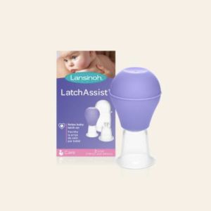LANSINOH LATCHASSIST Poire avec embout pour mamelon plat et mamelon ombiliqué, unité