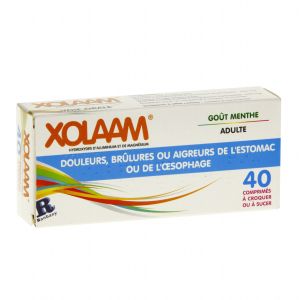 XOLAAM (hydroxyde d'aluminium et de magnésium) comprimés à sucer ou à croquer B/40