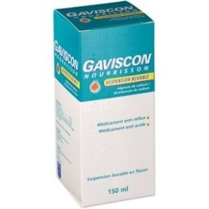 Gaviscon Nourrisson (Alginate De Sodium Bicarbonate De Sodium) Suspension Buvable 150 Ml En Flacon Avec Mesurette Graduee