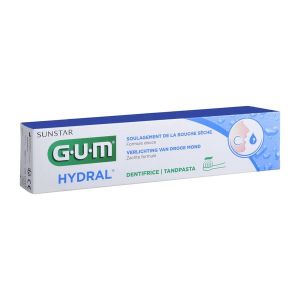 GUM HYDRAL DENTIFRICE Dentifrice fluoré humectant, formule douce, tube 75 ml