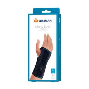 Orliman Attelle De Poignet Droit Noir T2 1
