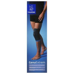 GENUEXTREM NOUVELLE VERSION Genouillère élastique à renforts latéraux, contention forte, taille 2, unité
