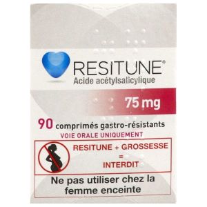 RESITUNE Comprimé gastrorésistant 75 mg, flacon 90