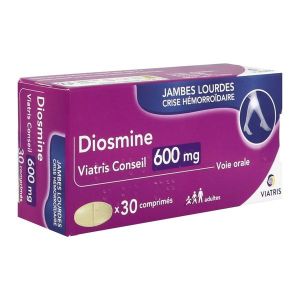 DIOSMINE MYLAN 600 MG COMPRIME B/30