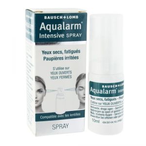 Aqualarm Intensive Spray Yeux Secs Fatigues Paupieres Irritees 10Ml
