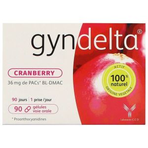 GYNDELTA 36 MG Gélule, complément alimentaire à visée urinaire, bt 90
