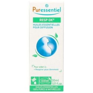PURESSENTIEL HUILES ESSENTIELLES POUR DIFFUSION RESP OK Huiles essentielles pour diffusion, fl 30 ml