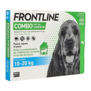 Frontline Combo Spot-On Chien M (Pipette A Embout Secable) 3,34 Ml 6
