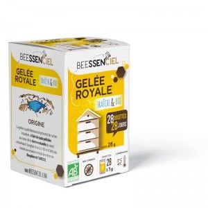 Beessenciel - Gelée royale fraîche BIO - 28 dosettes de 1 g