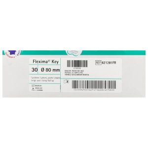 FLEXIMA KEY ROLL'UP Poche vidable, système 2 pièces à couplage adhésif, clamp souple, opaque, diamètre 80 mm (ref. 621281FR), bt 30