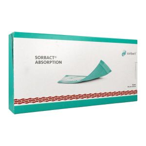 SORBACT ABSORPTION Pansement hydrocellulaire absorbant, non tissé, stérile, 10 cm x 20 cm (ref. 98223), bt 10