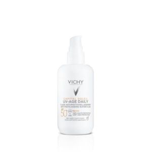 VICHY CAPITAL SOLEIL UV AGE DAILY SPF 50+ Fluide solaire antiâge très haute protection, SPF 50+, fl 80 ml