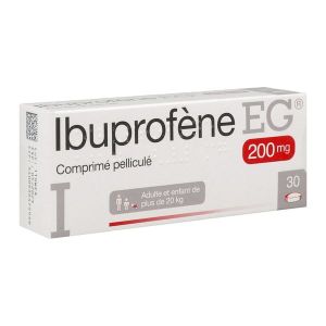 IBUPROFENE EG Comprimé pelliculé 200 mg, boîte 30
