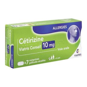 Cetirizine Viatris Conseil 10 Mg Comprime Pellicule Secable B/7