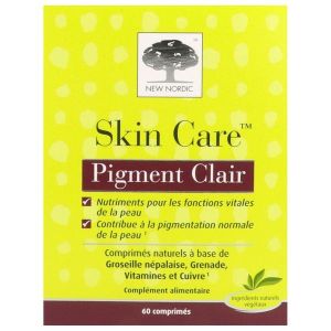SKIN CARE PIGMENT CLAIR Comprimé, complément alimentaire à base de plantes, vitamines et cuivre, bt 60