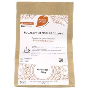 EUCALYPTUS IPHYM Feuille d'eucalyptus, vrac, coupée, sac 50 g