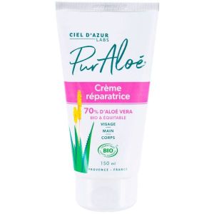 Pur'Aloe Crème Réparatrice visage, mains, corps Pur Aloé BIO - 150 ml