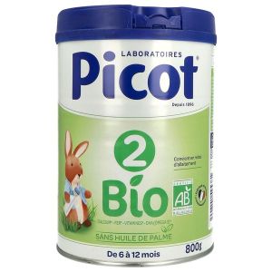 PICOT BIO 2 Lait de suite pour nourrisson 2ème âge, bt 800 g