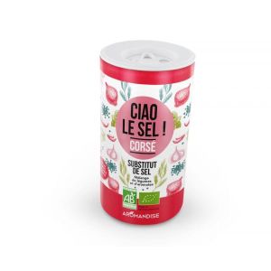 Aromandise Ciao le Sel corsé BIO - Substitut de sel, mélanges de légumes et d'épices - Boite 70 g