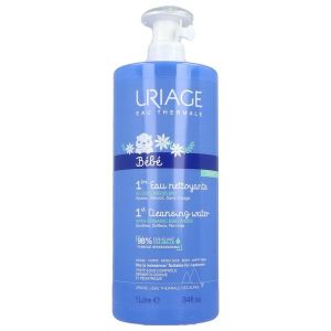 Uriage 1Er Eau Nettoyante - Nf S/Silicone Nouveaux Ingredients Flacon 1 L 1