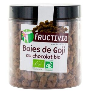 Fructivia - Baies de Goji au chocolat Bio - Pot de 150 g