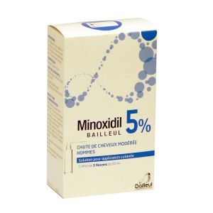 MINOXIDIL BAILLEUL 5 % SOLUTION POUR APPLICATION CUTANEE B/3