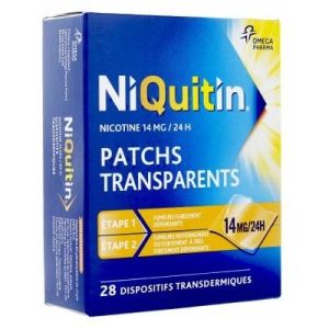 Niquitin 14 Mg/24 Heures (Nicotine) Dispositif Transdermique En Sachet B/28