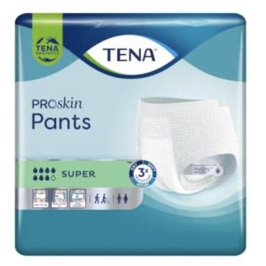 TENA PANTS PROSKIN SUPER Slip superabsorbant jetable pour incontinence urinaire modérée à forte, extralarge (ref. 793715), sac 12