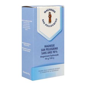 Magnesie San Pellegrino Sans Anis 90 Pour Cent Poudre Pour Suspension Buvable 1 Flacon(S) Pvc Avec Cuillere-Mesure Polypropylene De 90 G