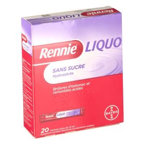 Rennieliquo Sans Sucre Suspension Buvable Edulcoree A La Saccharine Sodique En Sachet-Dose B/20