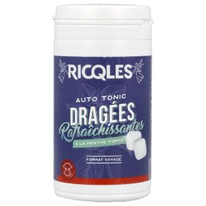RICQLES AUTOTONIC Dragée géante à la menthe forte rafraîchissante, étui 76 g