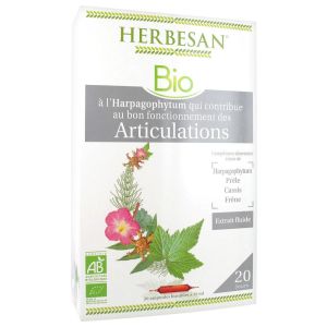 Herbesan Bio Complexe Harpagophytum Articulations 20 Ampoules de 15 ml