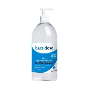 Laboratoires Gilbert Bactidose Gel Hydroalcoolique Non Parfume Flacon 1 L 1