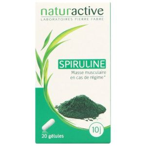 NATURACTIVE GELULE SPRIULINE Gélule, complément alimentaire à base de plante, bt 20